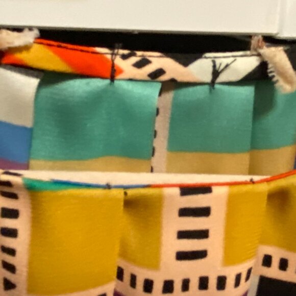 Designer Super Colorful African-Vibe Print Silk Tank with Spagetti Strap - Picture 6 of 16